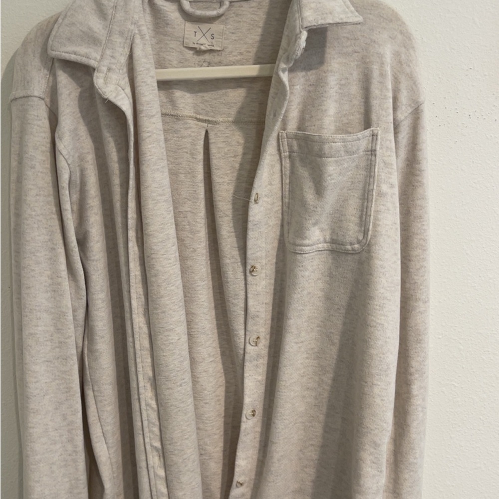 Light Gray Button-Up Shirt